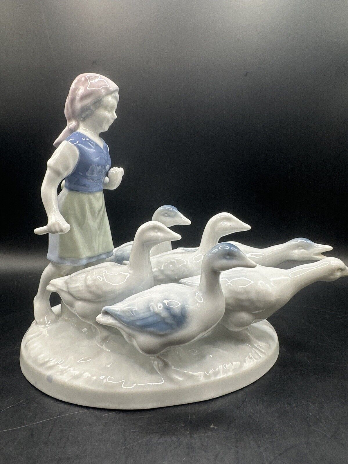 Vintage Gerold Porzellan Western  German Bavaria “Goose Girl” Read Description