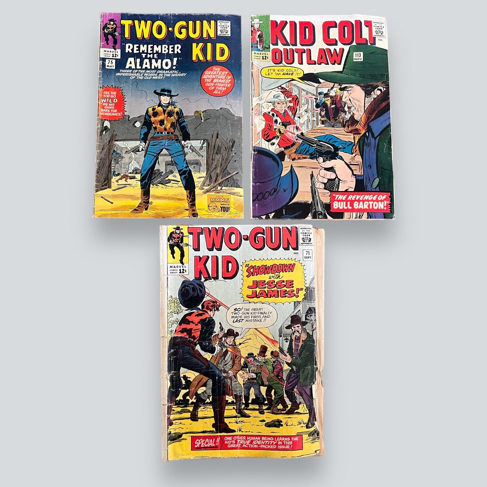 Two-Gun Kid #71 Marvel Comics 1964 Lot Stan Lee Kid Colt Outlaw Vintage 75