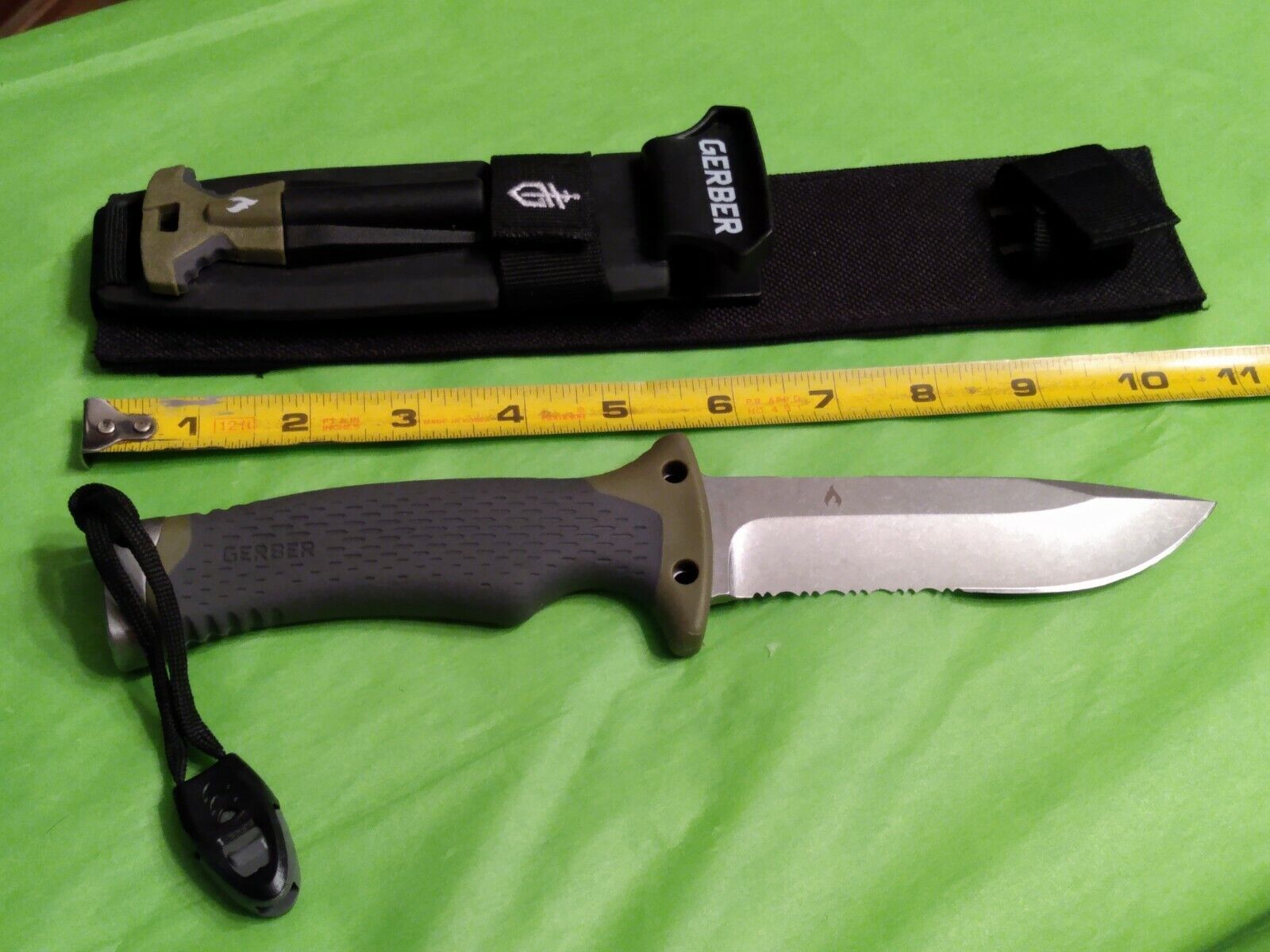 Gerber Ultimate Survival Fixed Blade Knife W Sheath New For Sale