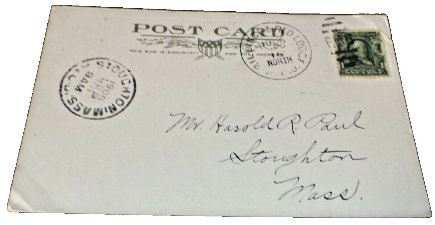 1906 NORTHERN PACIFIC BILLINGS & RED LODGE MONTANA RPO HANDLED POST CARD