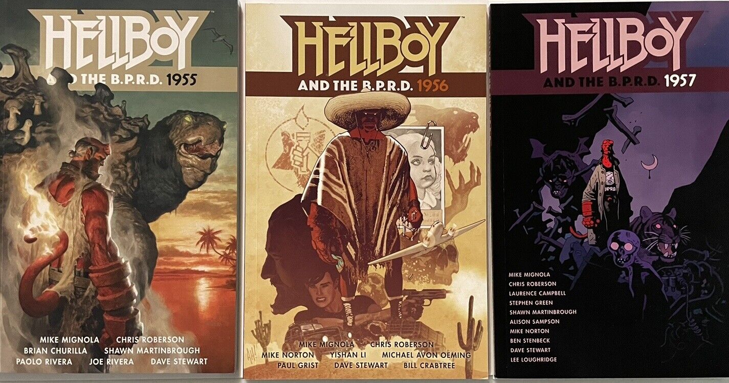Hellboy And The BPRD 1955-1957 TPB Lot (1955 1956 1957) Mike Mignola Dark Horse
