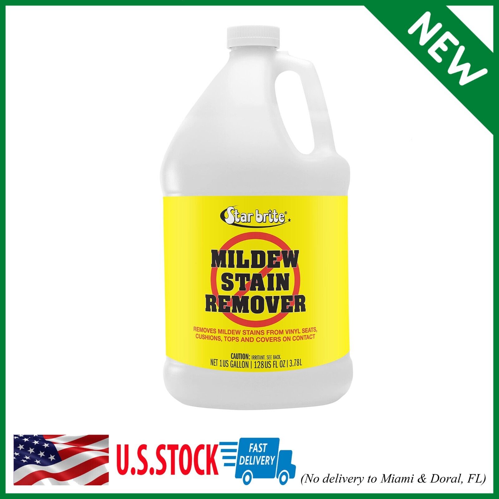 STAR BRITE Mold & Mildew Stain Remover + Cleaner – Removes Stains on Contact - 1
