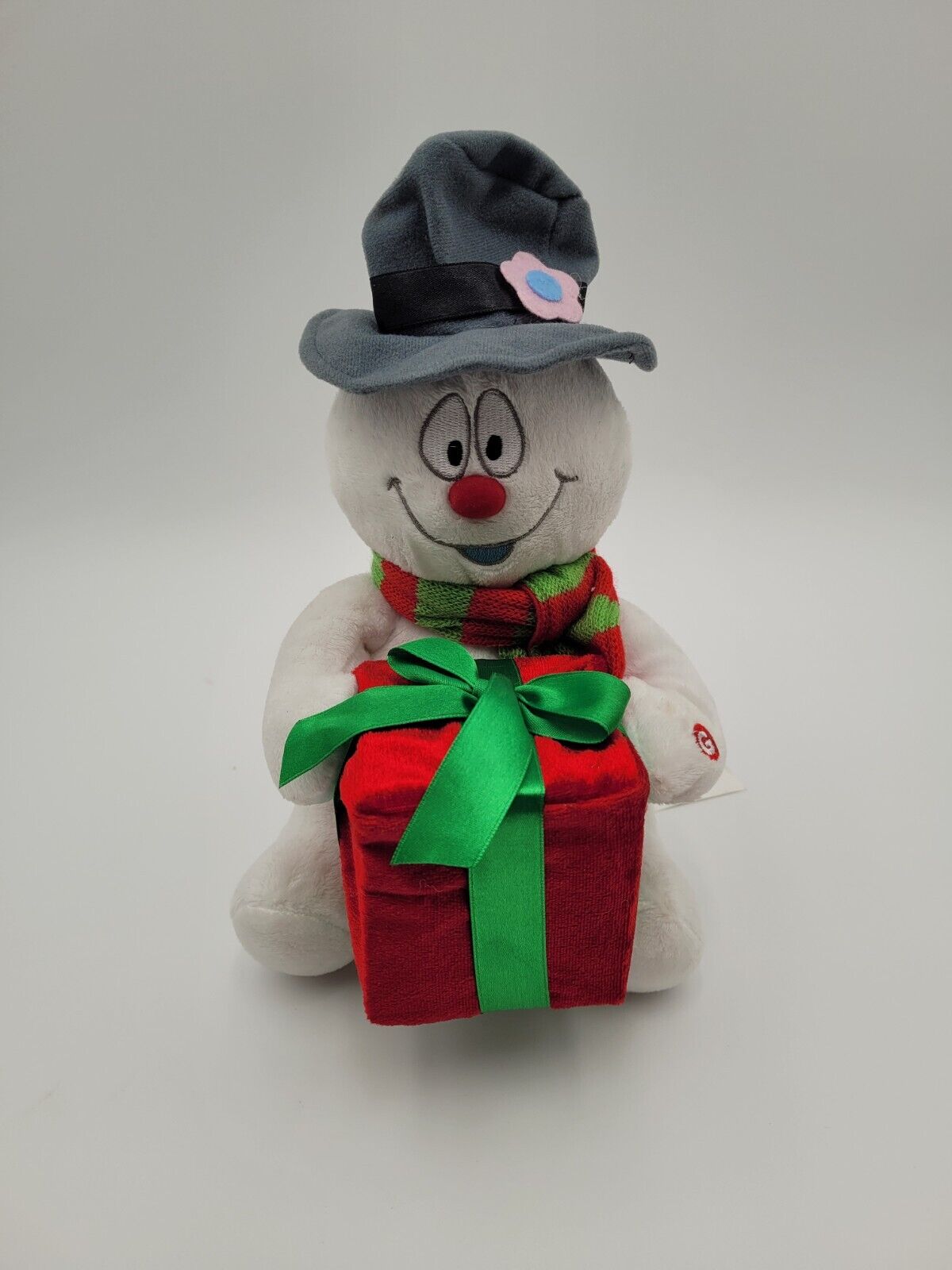 Frosty The Snowman Plush Animated Gemmy Christmas Sing Dance Present Light VIDEO