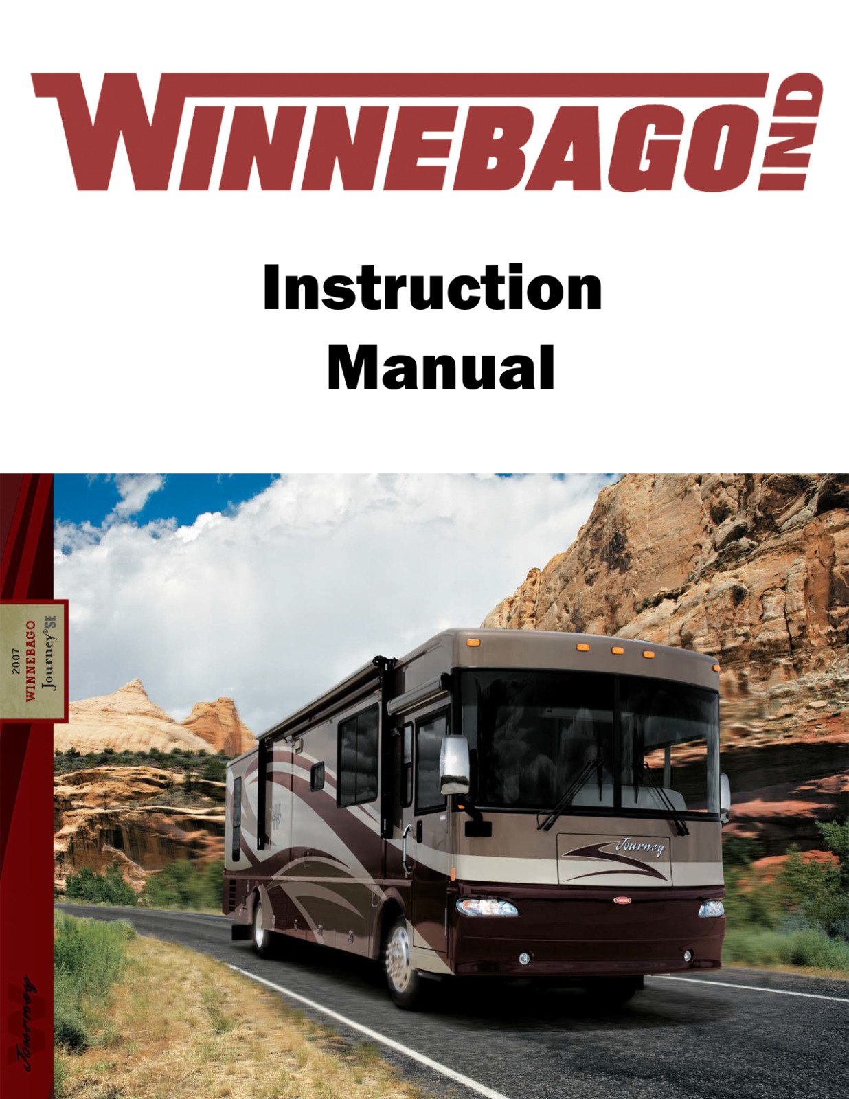 2007 Winnebago Journey SE Home Owners Operation Manual User Guide Coil Bound