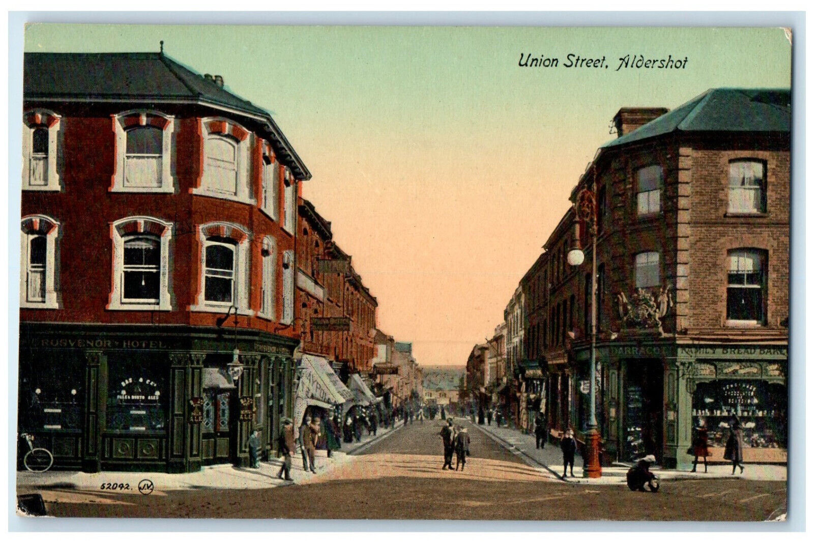 c1910 Union Street Aldershot Hampshire England Unposted Antique Postcard