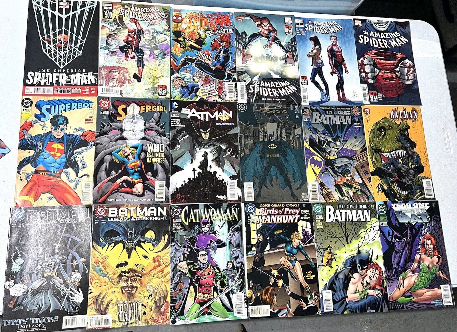 Comic Book Lot of 36 Batman Spider-Man Superman Catwoman Gotham Supergirl DC +