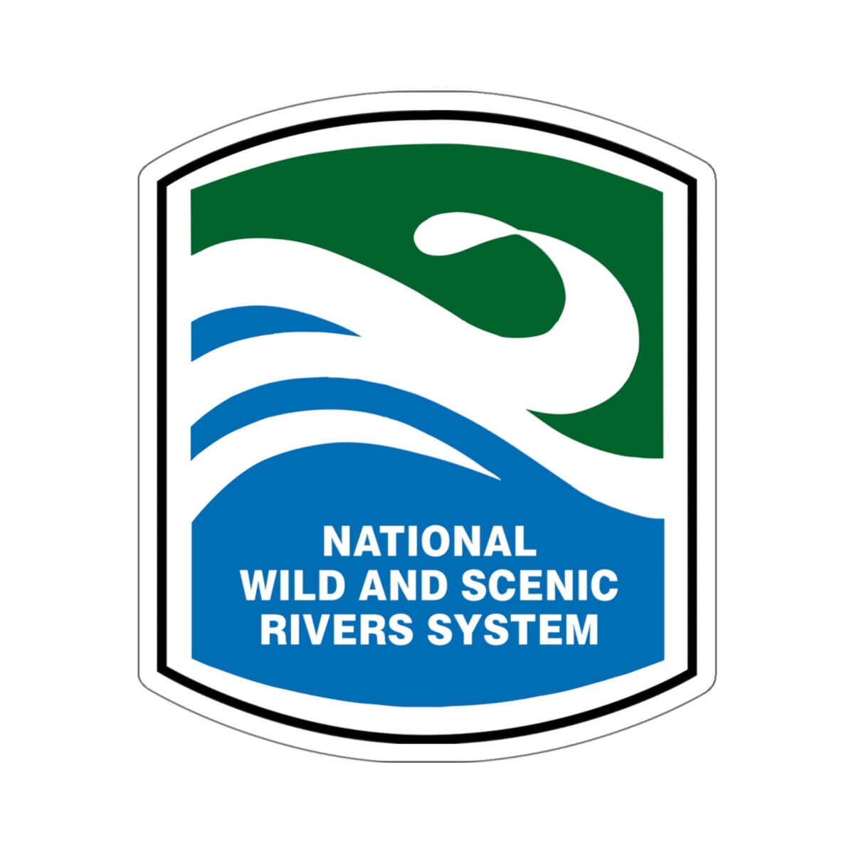 National Wild and Scenic Rivers System STICKER Vinyl Die-Cut Decal