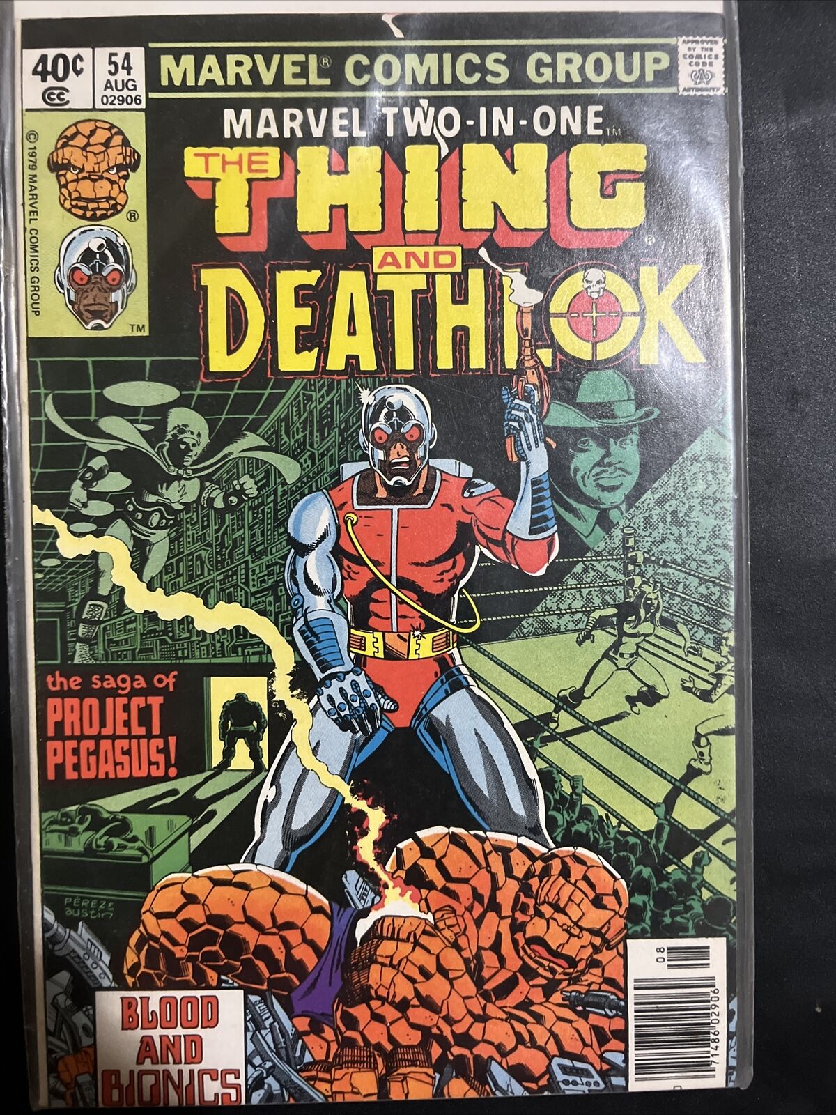 Marvel Two-In-One # 54 Newsstand Thing & Death of Deathlok, Byrne art NM- Cond.