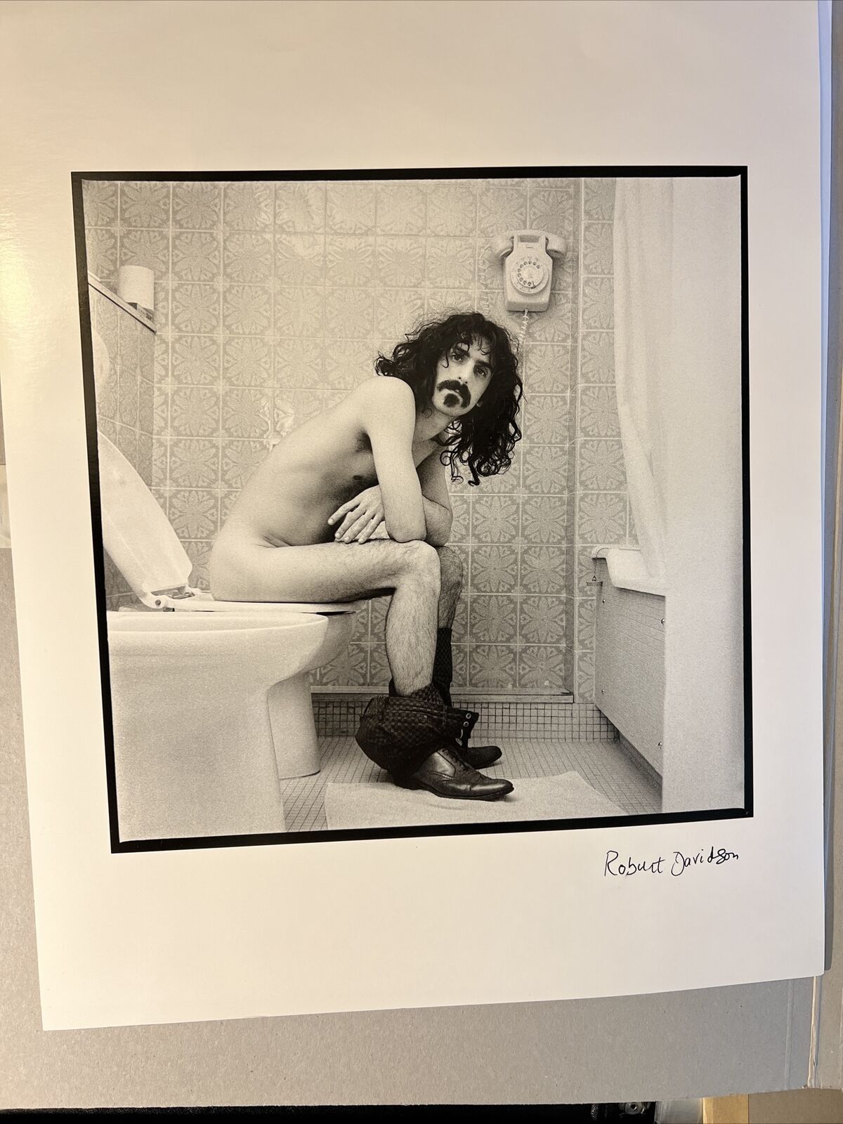 Frank Zappa Hendrix Photo London 1967 Silver Gelatin Signed 
