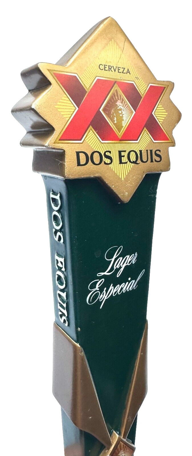 DOS EQUIS - LAGER ESPECIAL - BEER TAP HANDLE 🍺🍺