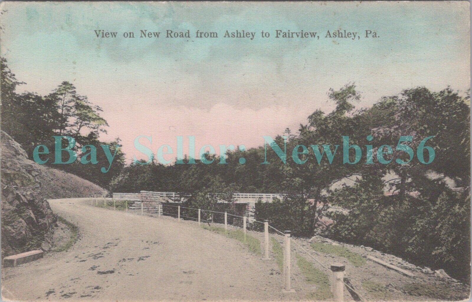 Ashley PA - NEW FROM TO FAIRVIEW - Postcard Luzerne County nr Wilkes Barre