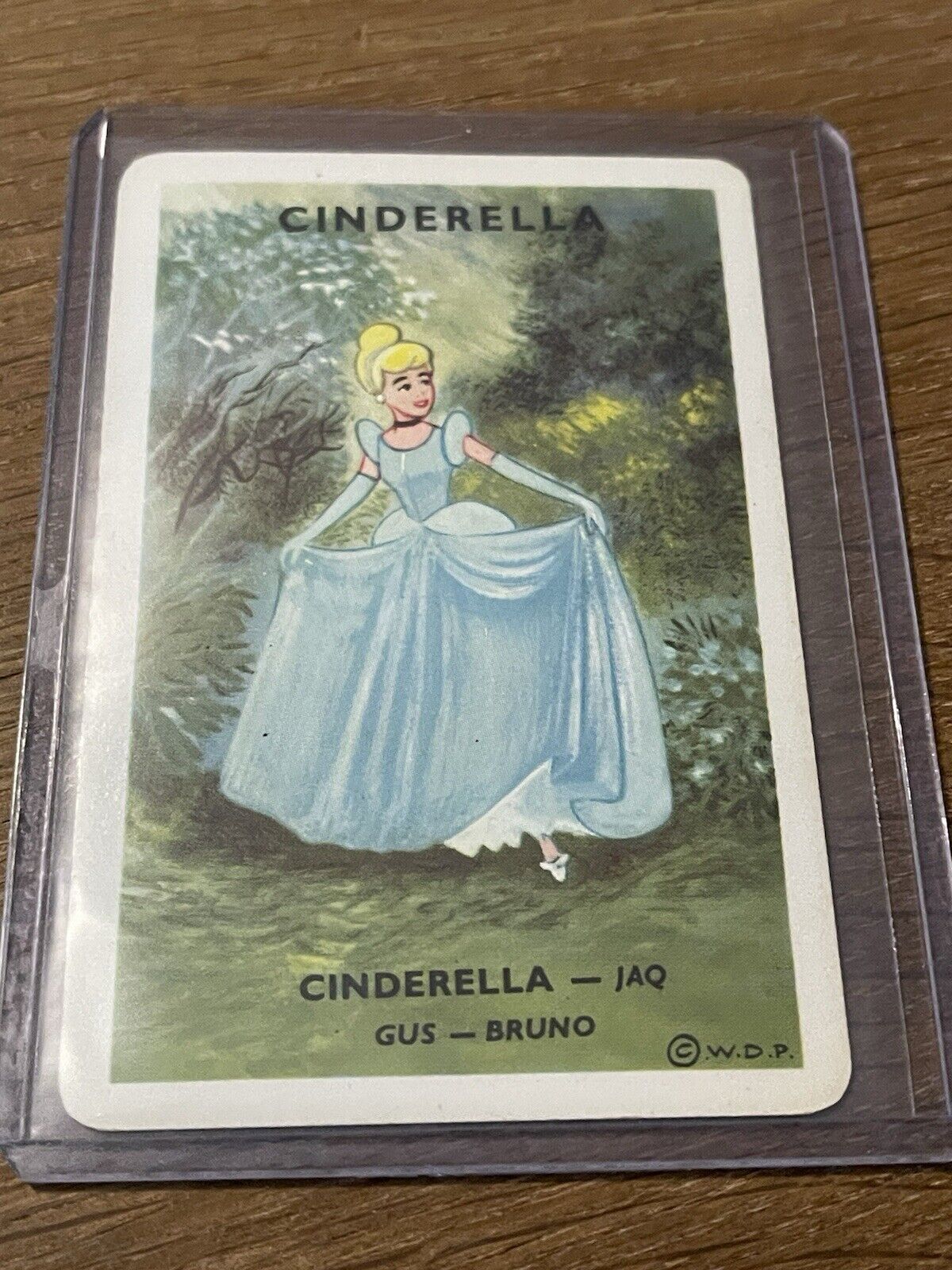 Vintage Rare French Disney 🎥 Card Game Cinderella Playing Card RARE