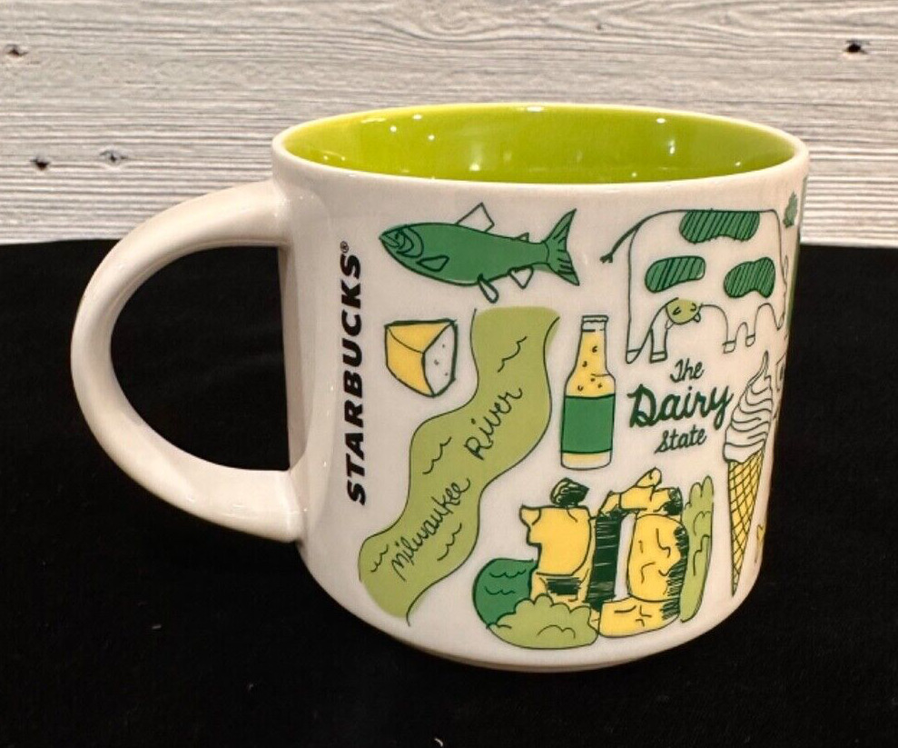 Starbucks Wisconsin  Been There Series  Coffee Mug 14 oz Collectible