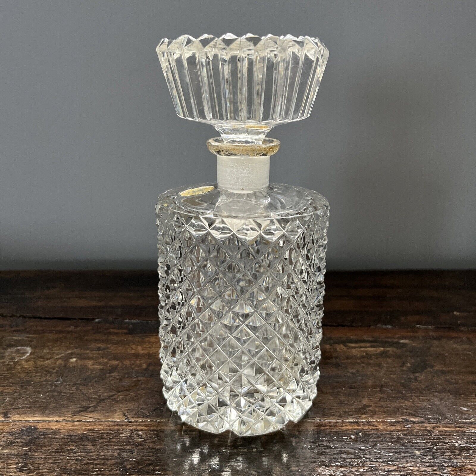 Vintage Perfume Bottle Kristall Handgeschliffen Elaborate Cut Glass Estate Find