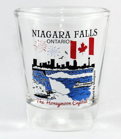 NIAGARA FALLS ONTARIO CANADA GREAT CANADIAN CITIES COLLECTION SHOT GLASS 