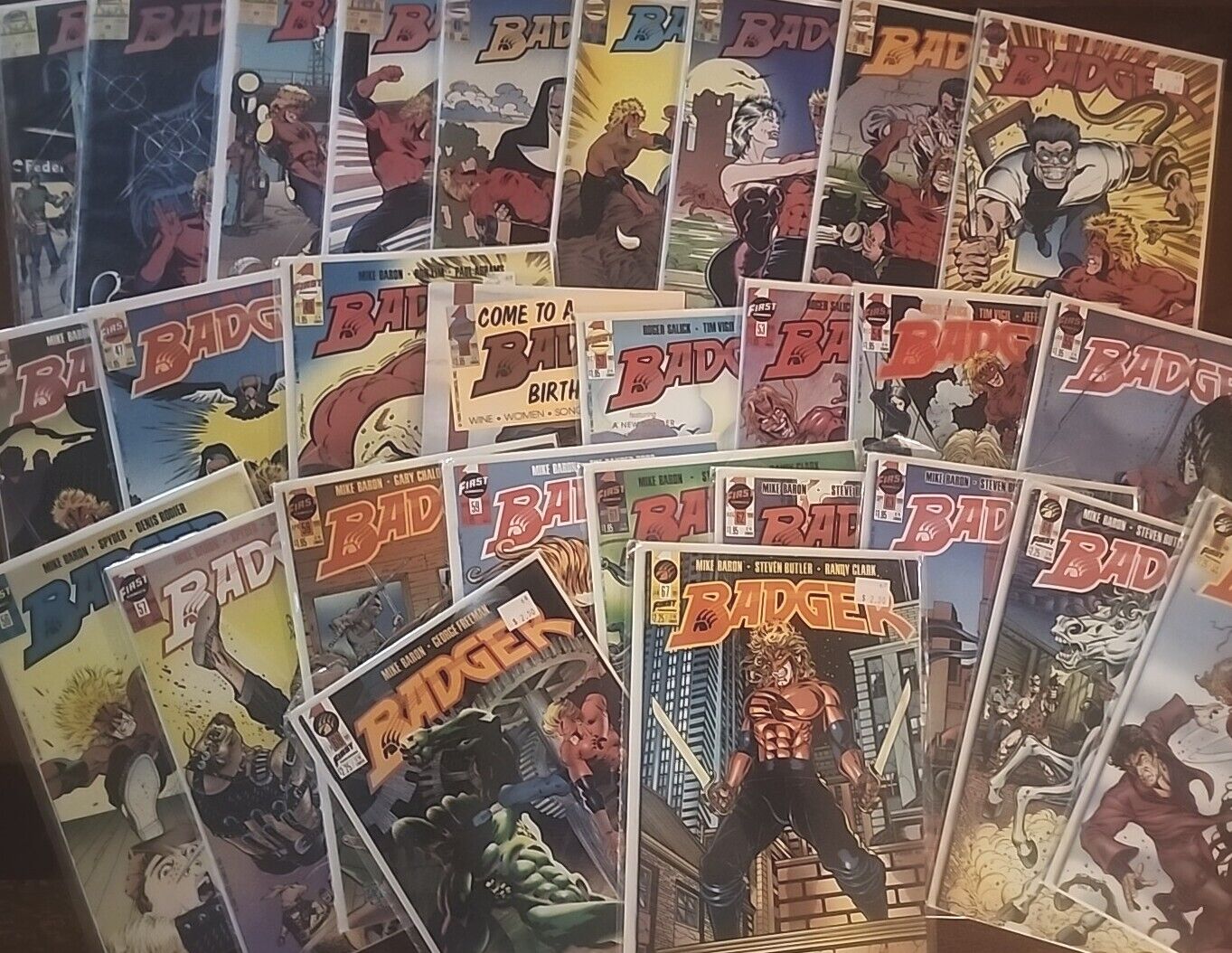  The Badger 1st Series First Comics. Issues 37-68 Missing 48,51,60 &65. VF-NM 
