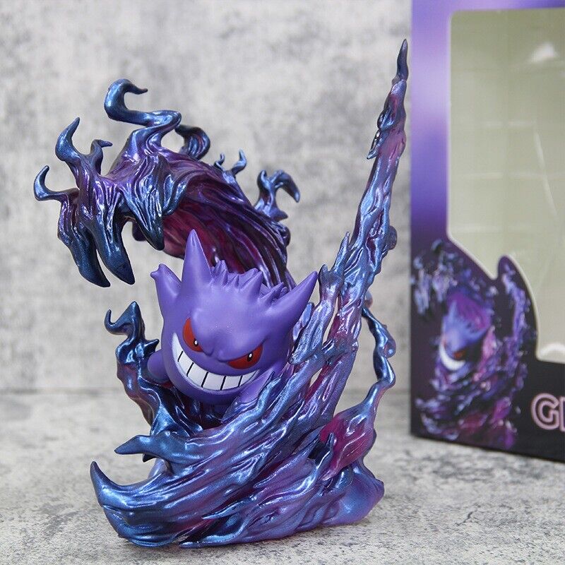 Anime Pokemon Gengar Battle Feature Collectible Statue boxed figure gift