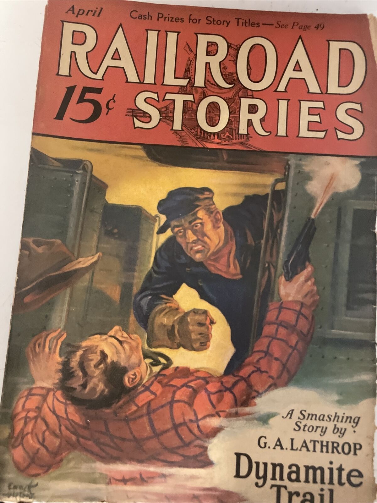 Railroad Stories Magazine 1932 April Dynamite Trail