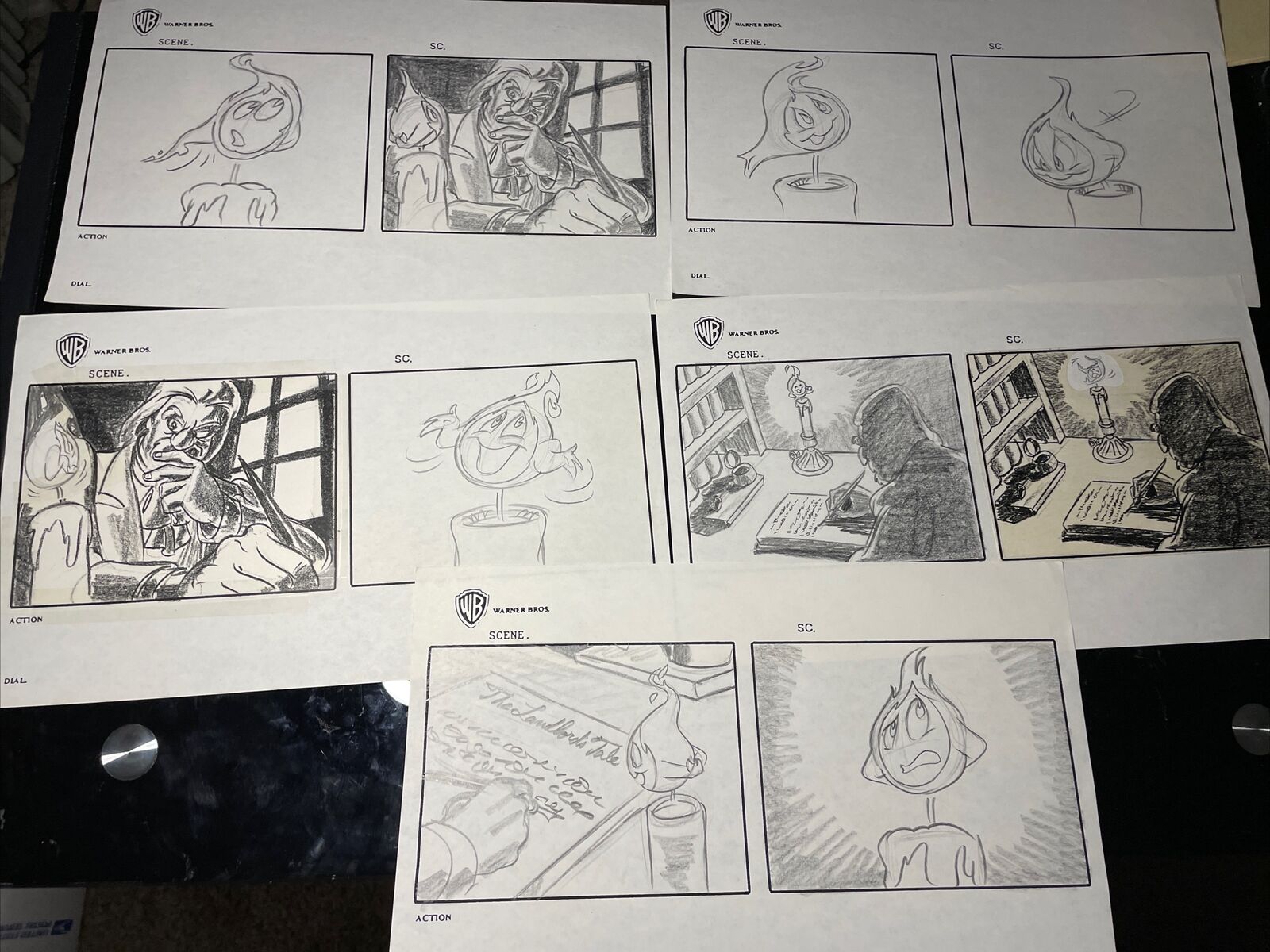 Pinky and The Brain Animation Cel vtg Cartoons Production Art STORYBOARDS 113