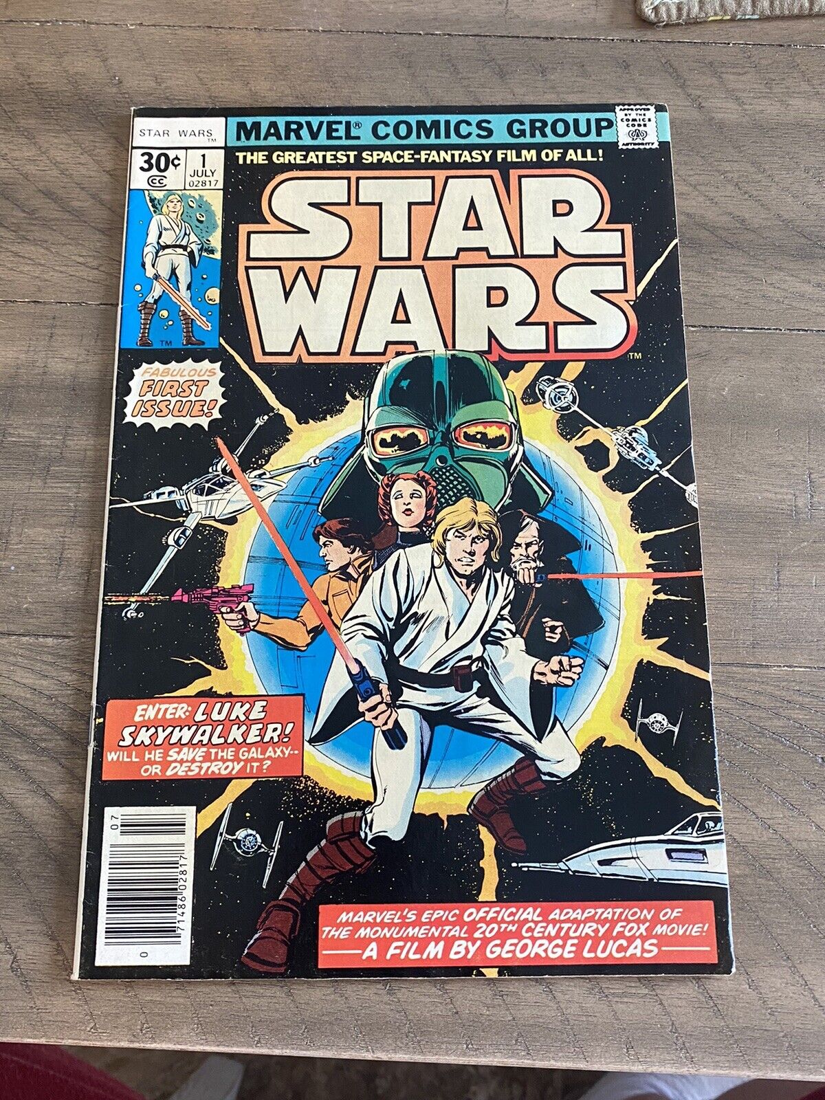 Vintage Star Wars 1 1977 Marvel Comics 1st Edition Print Nice