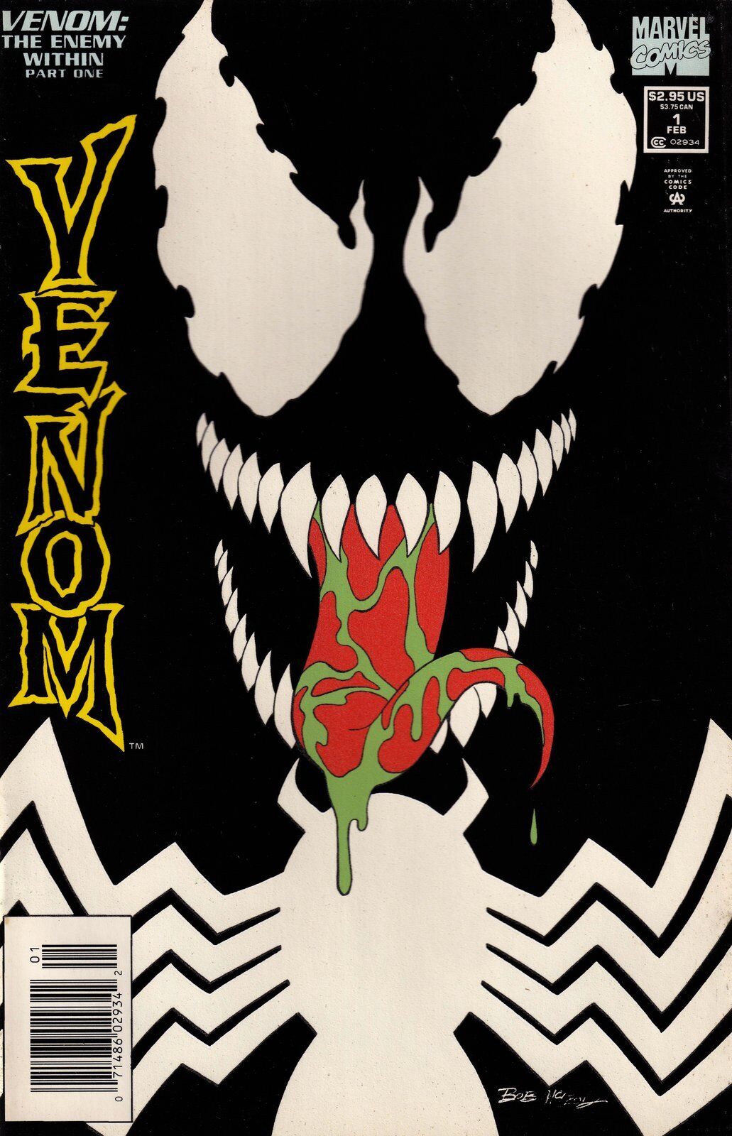 Venom: The Enemy Within #1 Newsstand Glow in Dark Cover (1994) Marvel Comics