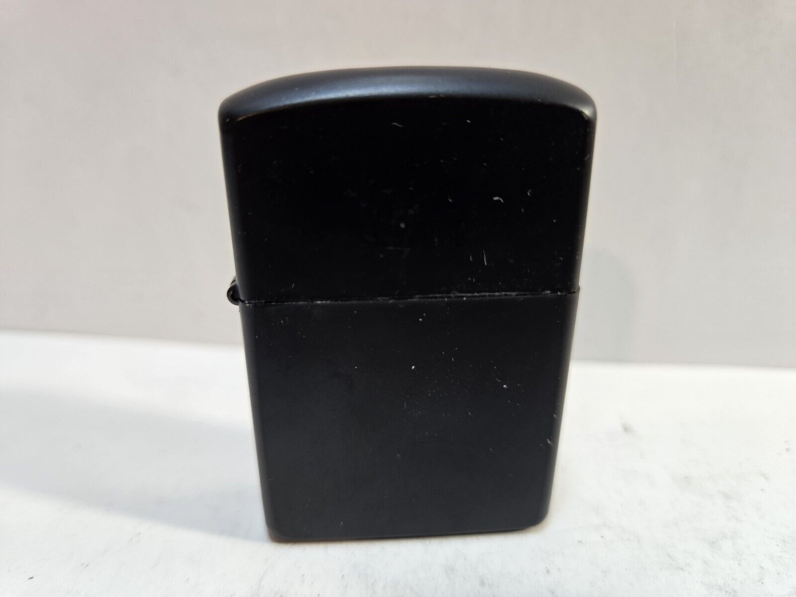 NOS Working LIGHTER Matte Black Pocket Collector Refillable Windproof  6907