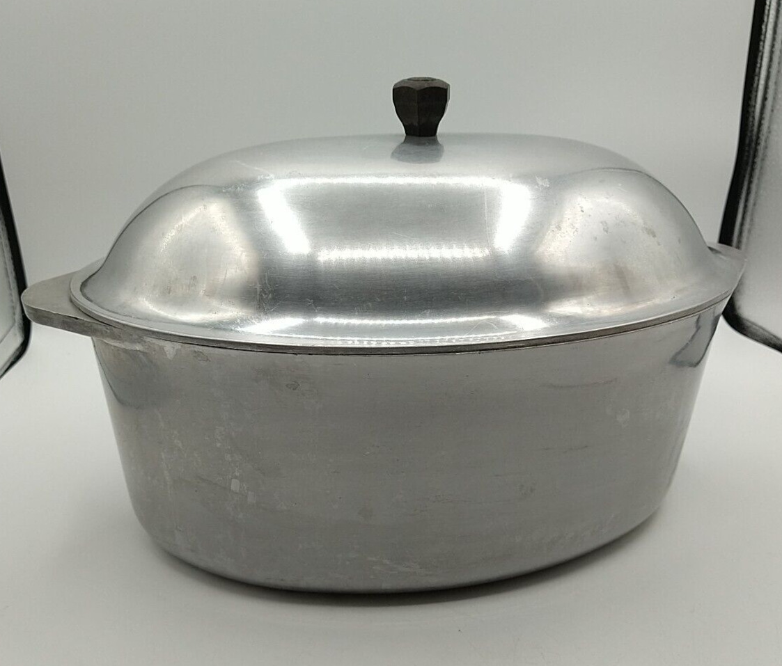 Vintage Household Institute Cast Aluminum Dutch Oven Roaster With Lid 15