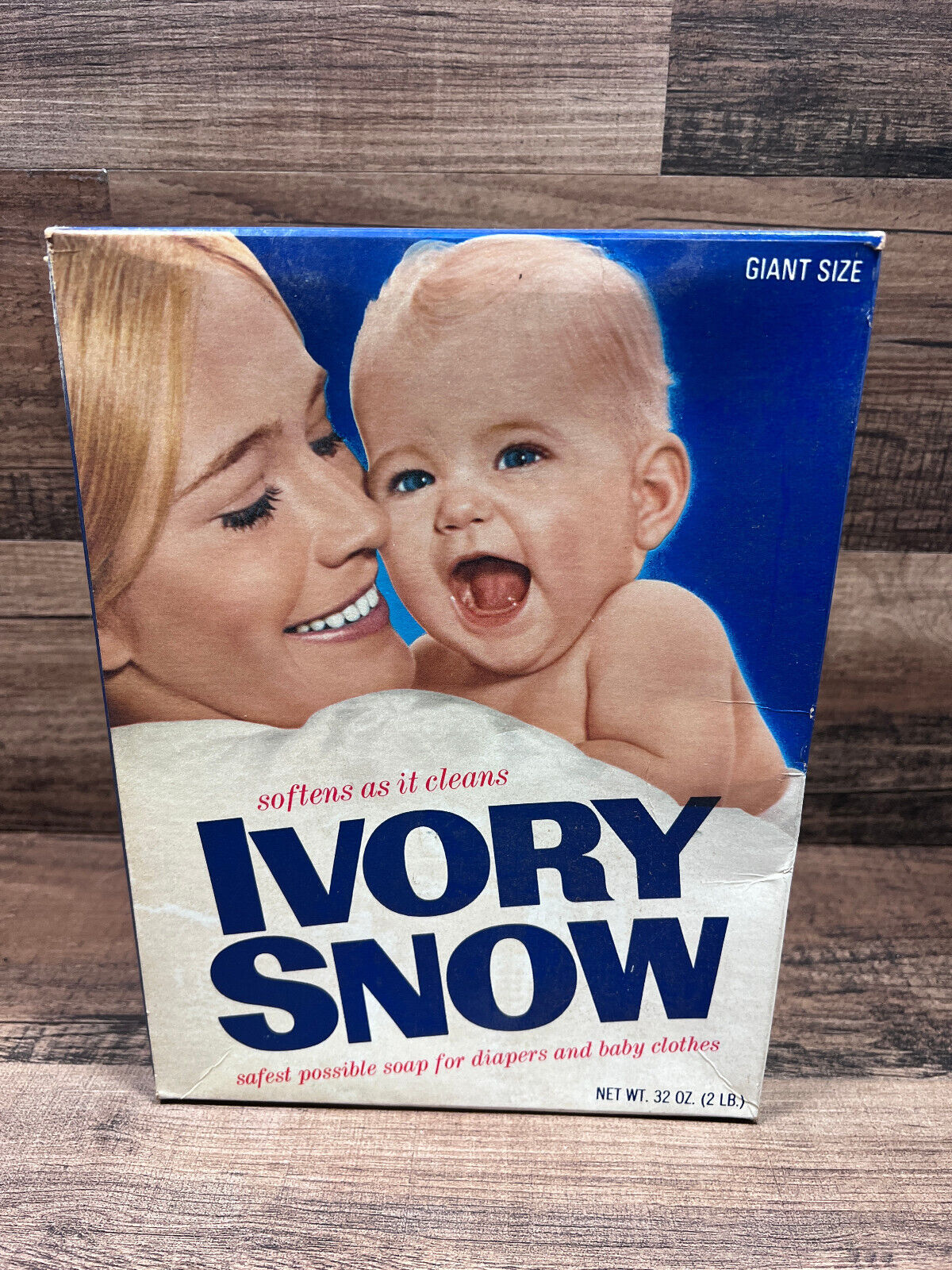 Vintage Ivory Snow Detergent Box Giant Size with Marilyn Chambers - RARE SIZE #1