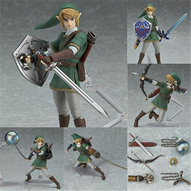 NewThe Legend of Zelda: Twilight Princess Link Figure Figma 320 Model Toy,Gifts