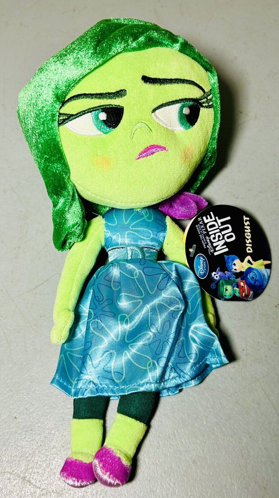 Disney Store Inside Out DISGUST 11” Plush Stuffed Toy Authentic Disney Parks ￼