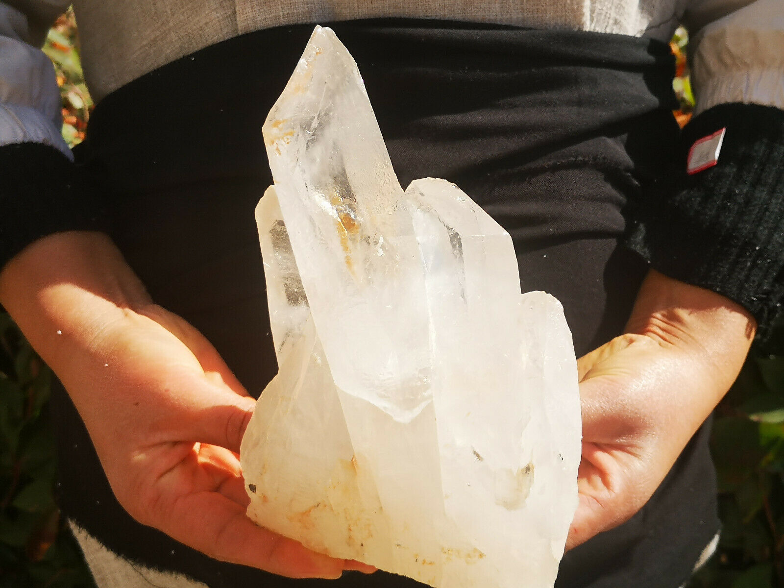 4.15 LB Natural White Crystal Cluster Quartz Crystal Mineral Specimen Healing