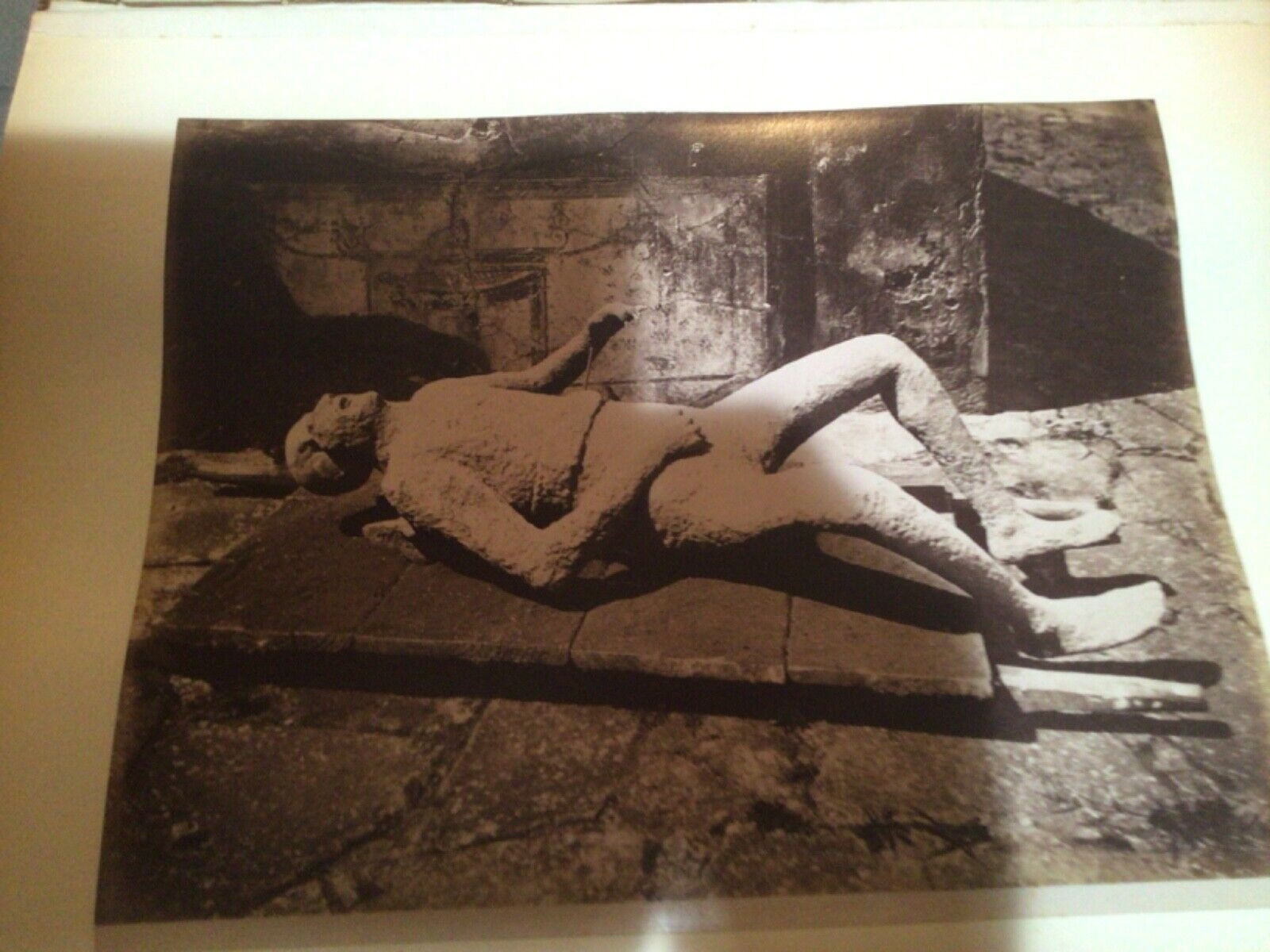 Pompei Mount Vesuvius Victim Nineteenth-Century Original Photograph