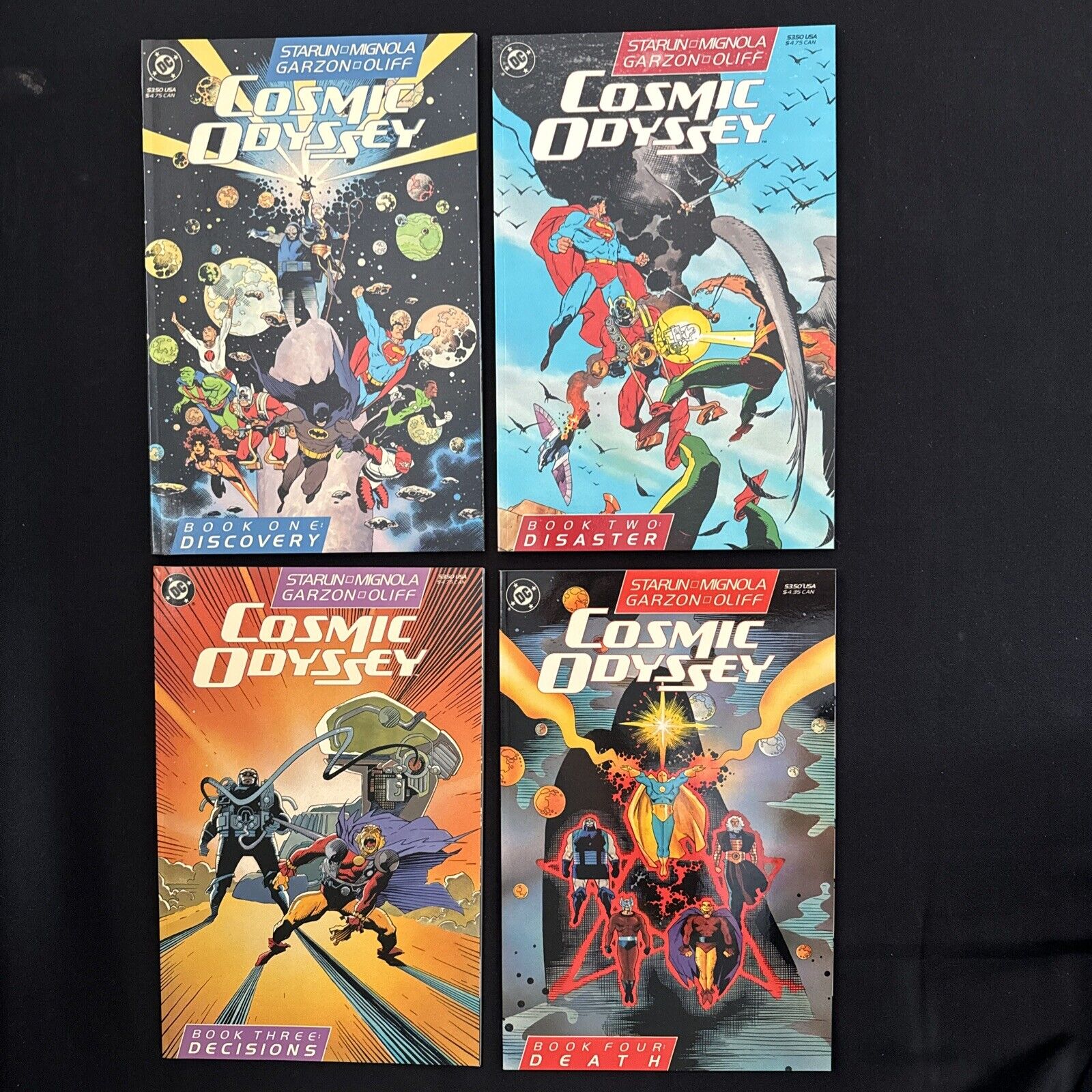 Cosmic Odyssey Issues #1-4 DC Comics 1989 Complete Series