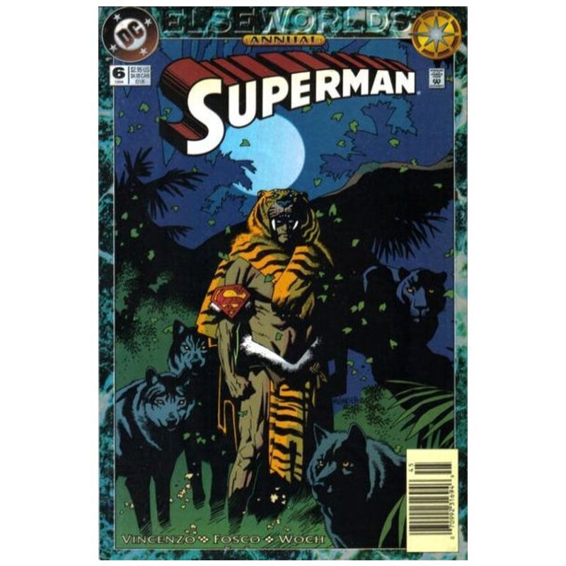 Superman Annual #6 Newsstand  - 1987 series DC comics NM minus [v]
