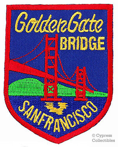 GOLDEN GATE BRIDGE PATCH SAN FRANCISCO CALIFORNIA SOUVENIR embroidered iron-on