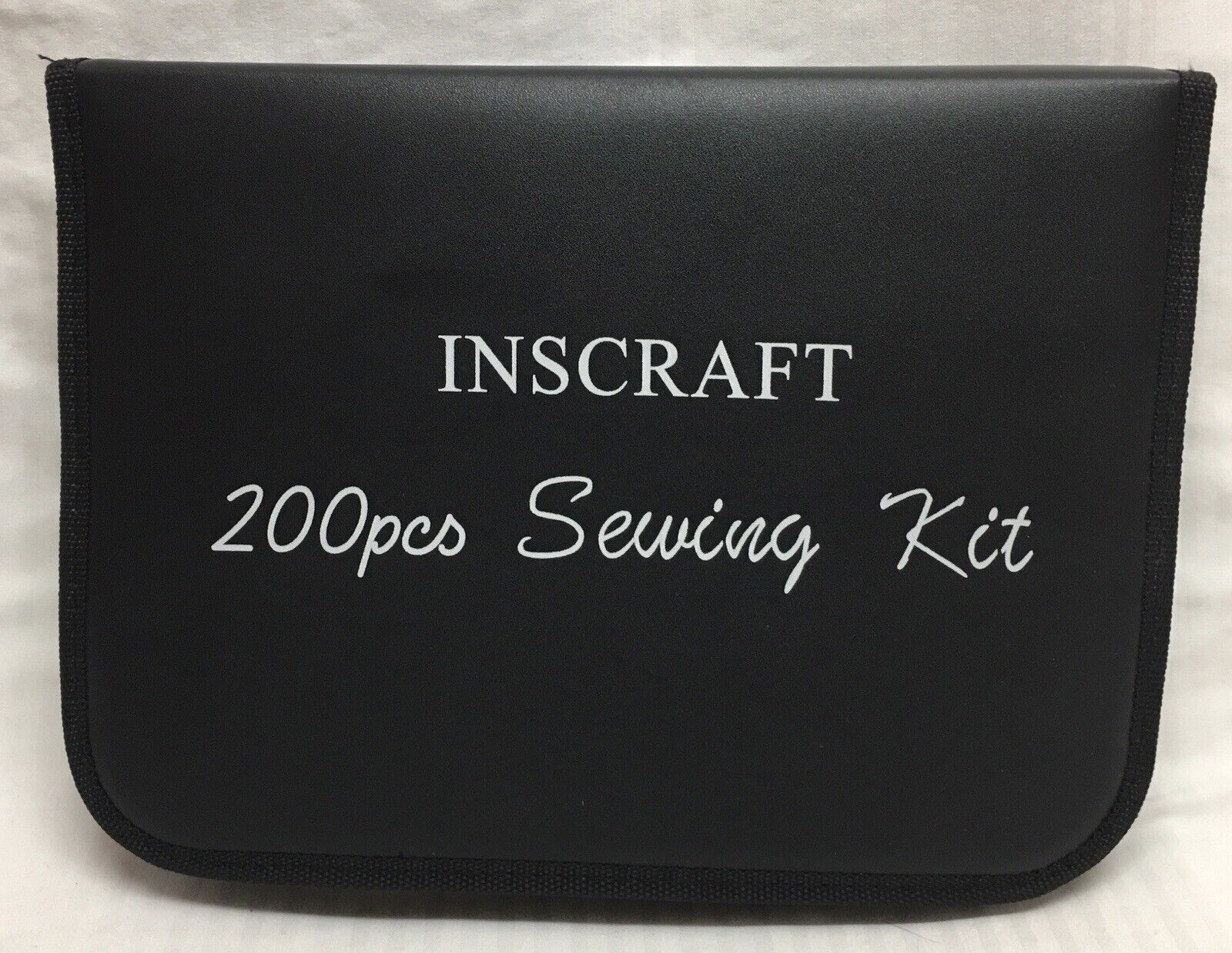 200 Pcs Sewing Kit Measure Scissor Thimble Thread Needle Storage Box Travel Set 