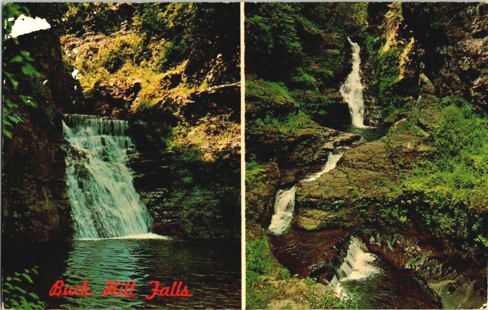 Vintage Postcard Buck Hills Falls Pocono Mountains Pennsylvania 1960s 2 Views