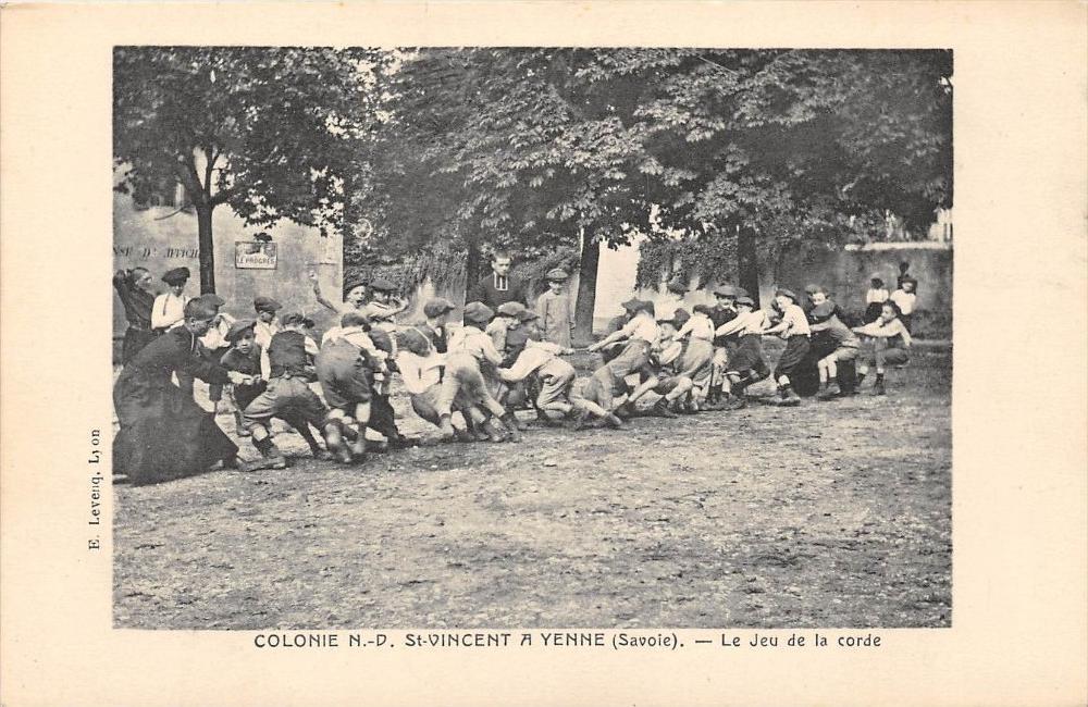 CPA 74 YENNE COLONY N.D.ST VINCENT A YENNE THE ROPE GAME