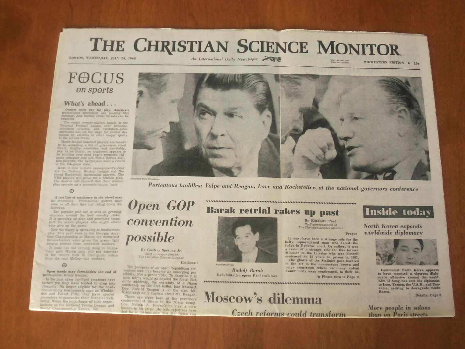 1968 JULY 24 THE CHRISTIAN SCIENCE MONITOR -OPEN BOP CONVENTION POSSIBLE-NP 4663