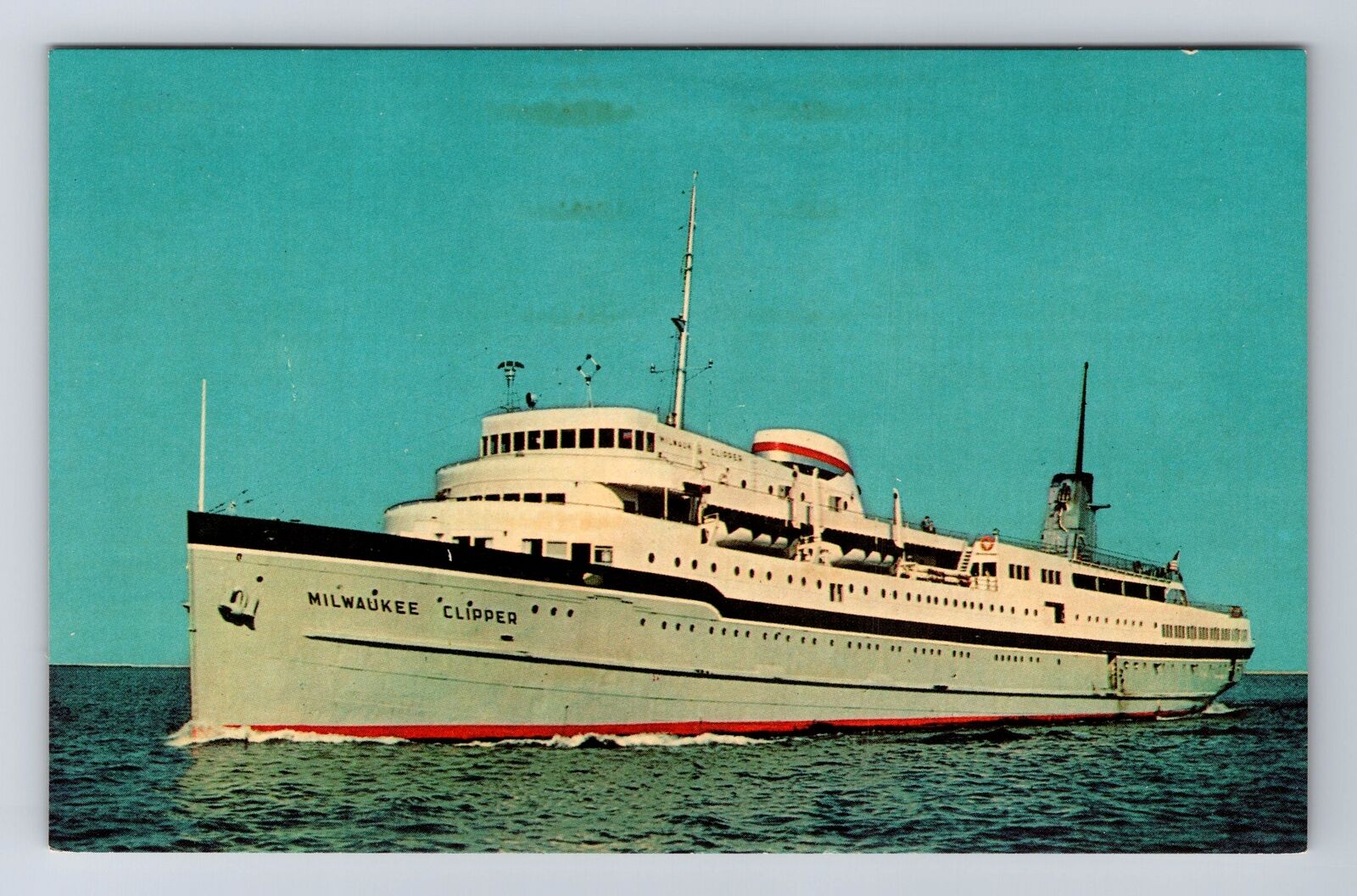 SS Milwaukee Clipper, Lake Michigan To Milwaukee, Vintage Postcard