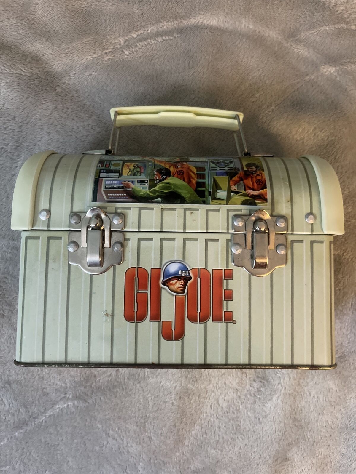 Classic G.I. Joe Tin Metal Lunch Box (2000) Hasbro Vintage-Style