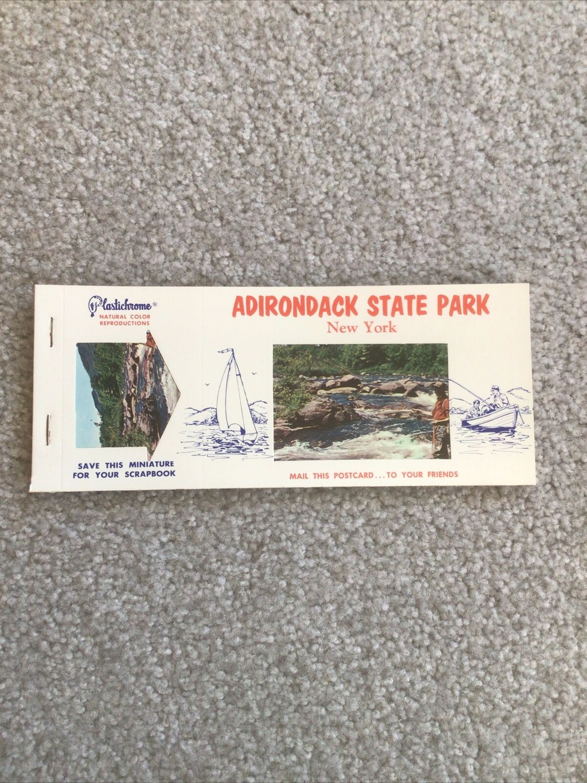 Vtg Adirondack State Park NY,  Postcards Booklet. 8 Postcard Set Never Used