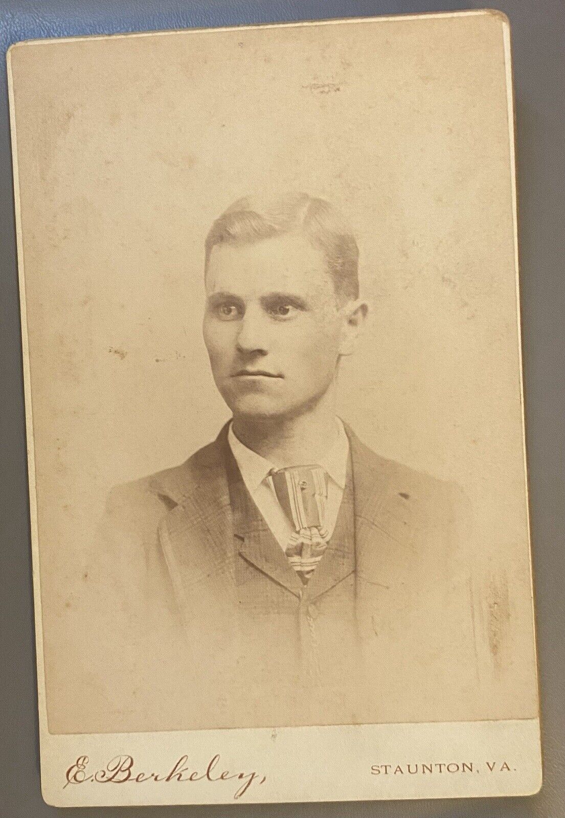 1894 Staunton VA Hayseeds MLB Louisville Colonel Win Clark Baseball Cabinet Card