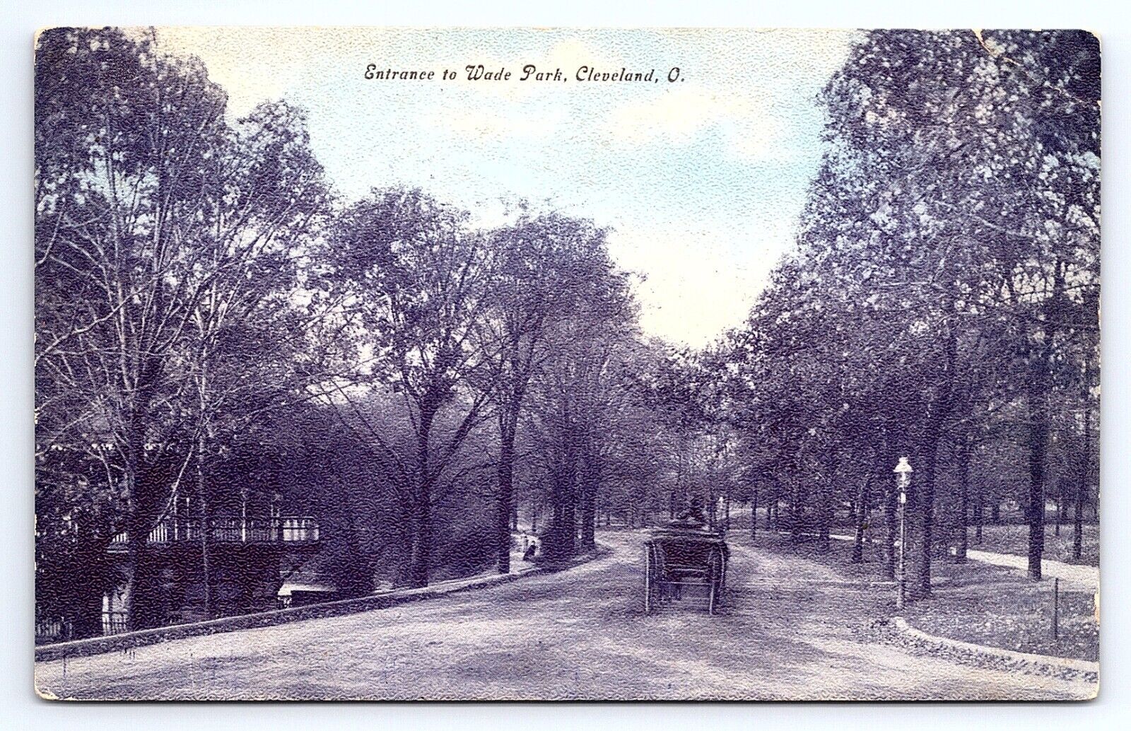Postcard Entrance to Wade Park Cleveland Ohio OH