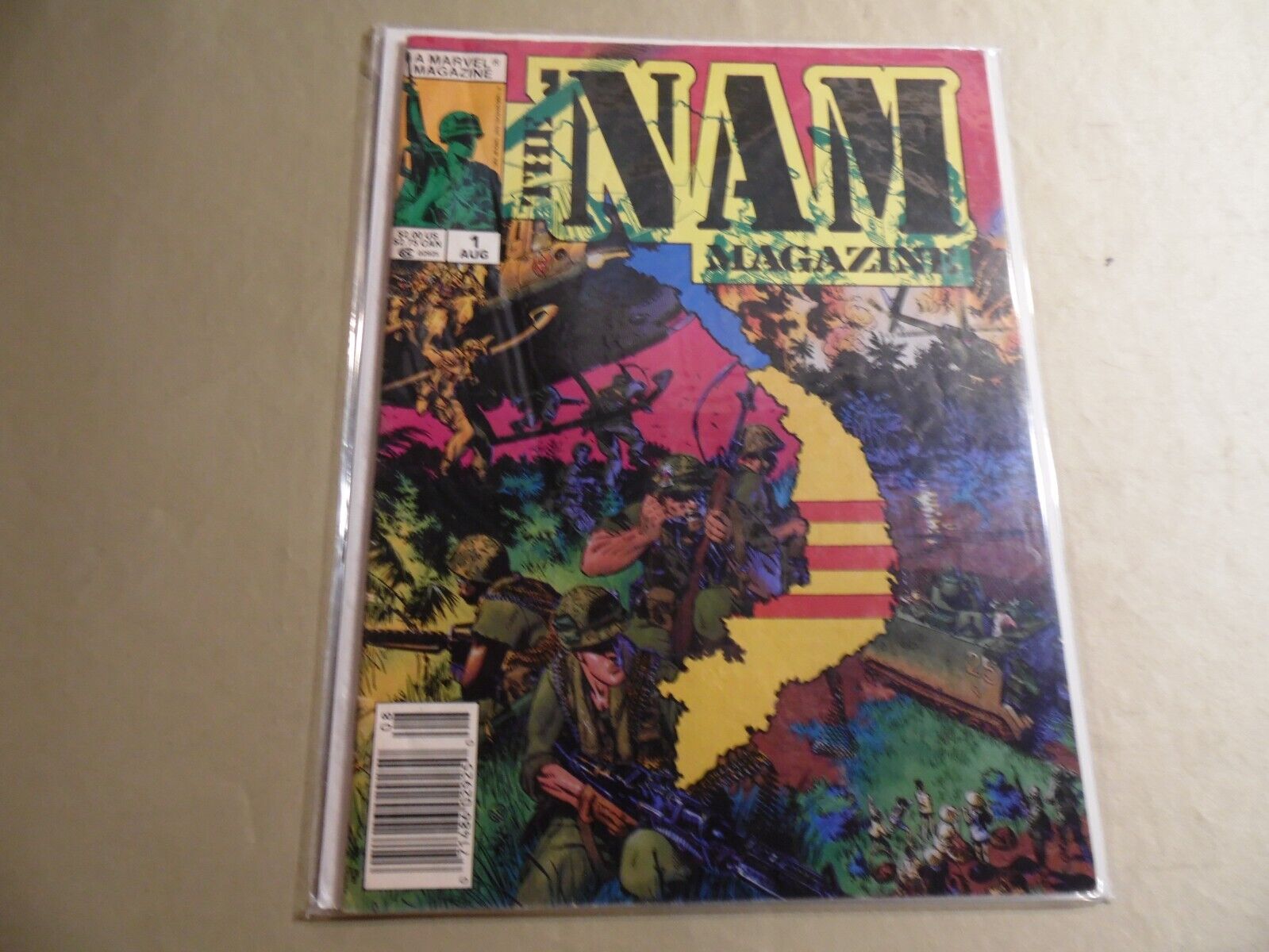 The Nam Magazine #1-3 (Marvel Comics 1988) Newsstand Variants / Free USA Ship