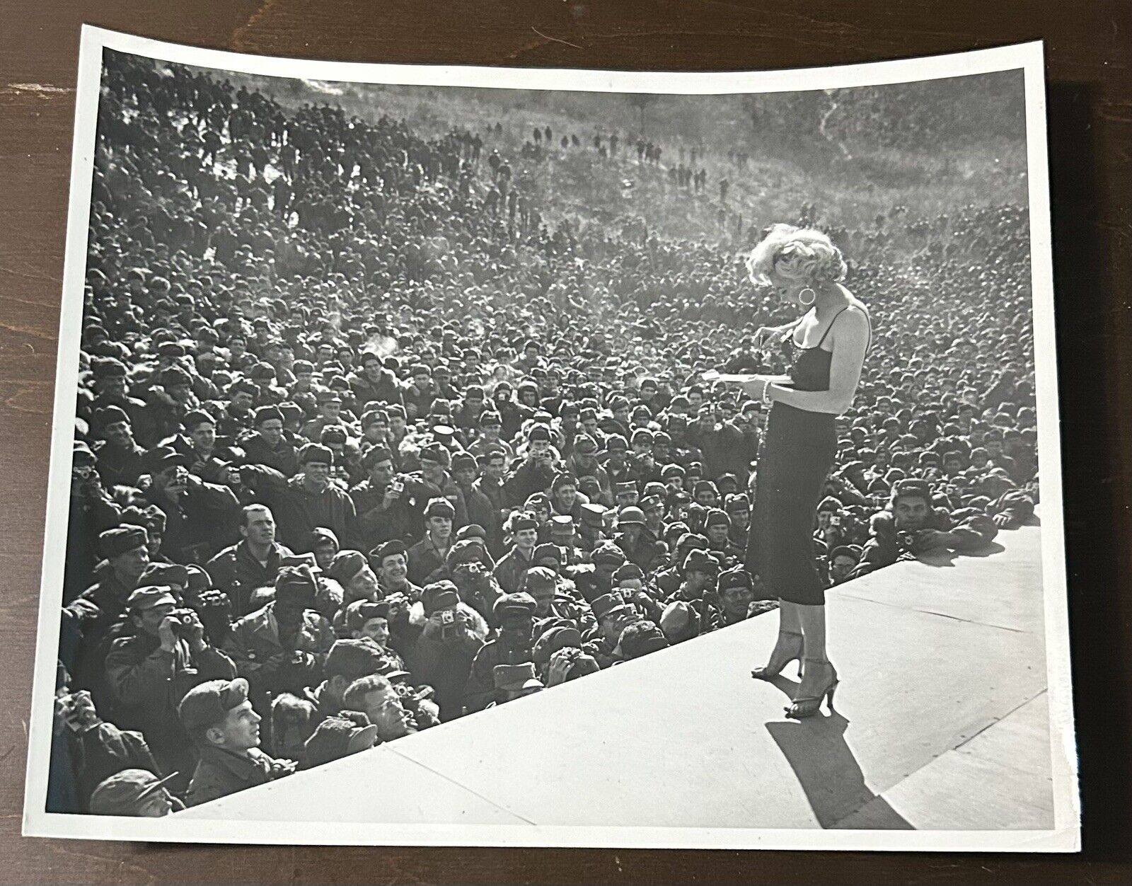 February 1954 Marilyn Monroe Our Troops In Korea US Army Photo “Original”
