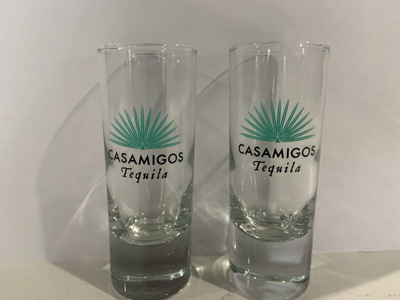 CASAMIGOS TEQUILA 3oz SHOT GLASSES LOT OF 2- NEW