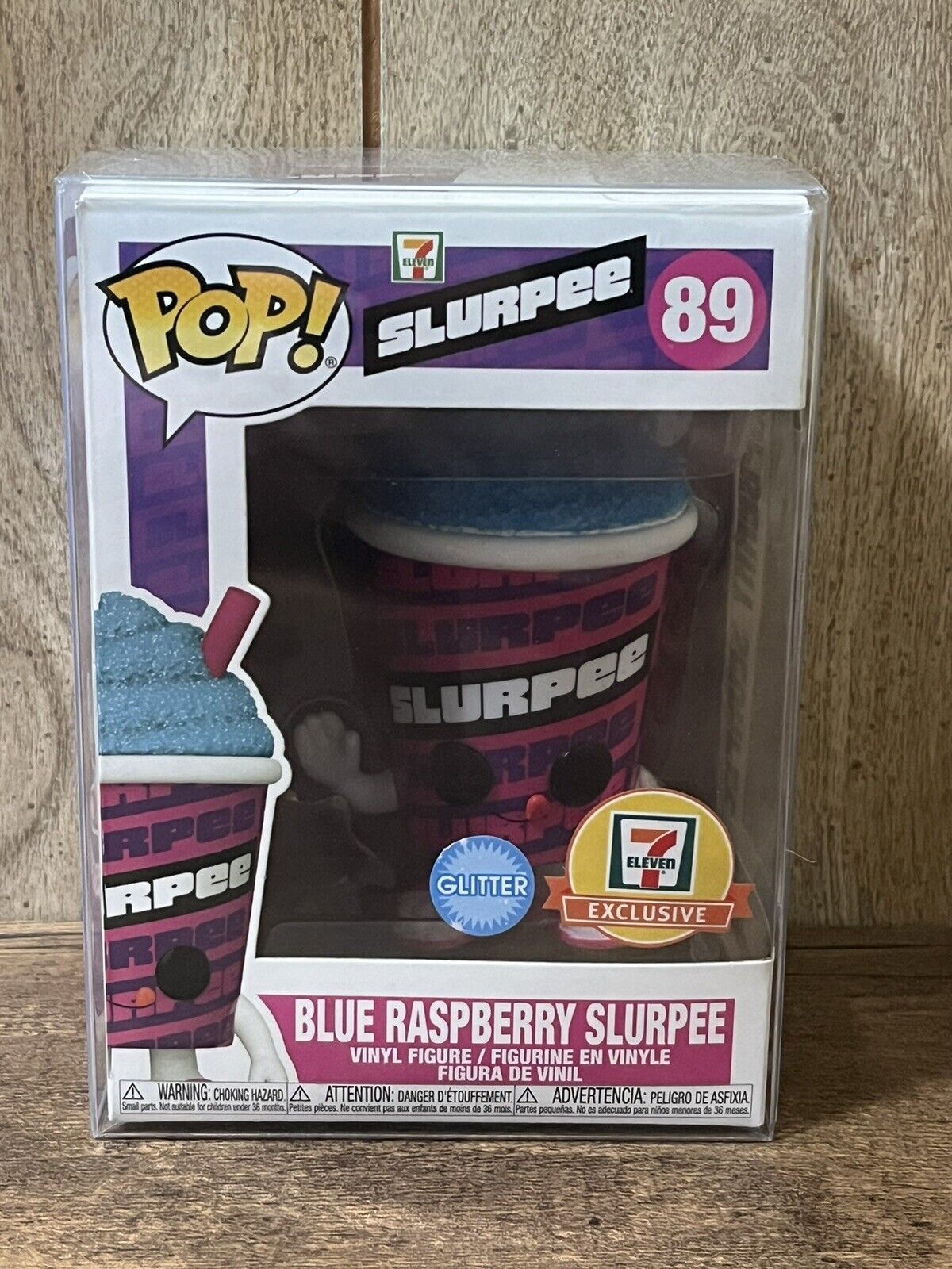 7-Eleven Exclusive Blue Raspberry Slurpee Glitter Funko Pop #89 w/ Pop Protector