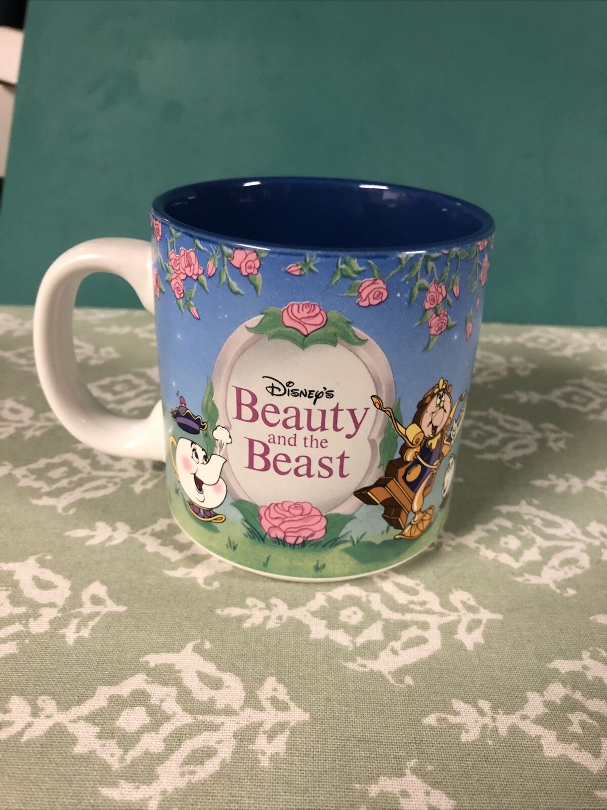 Disney's BEAUTY AND THE BEAST Coffee Mug - Made In Japan For Disney