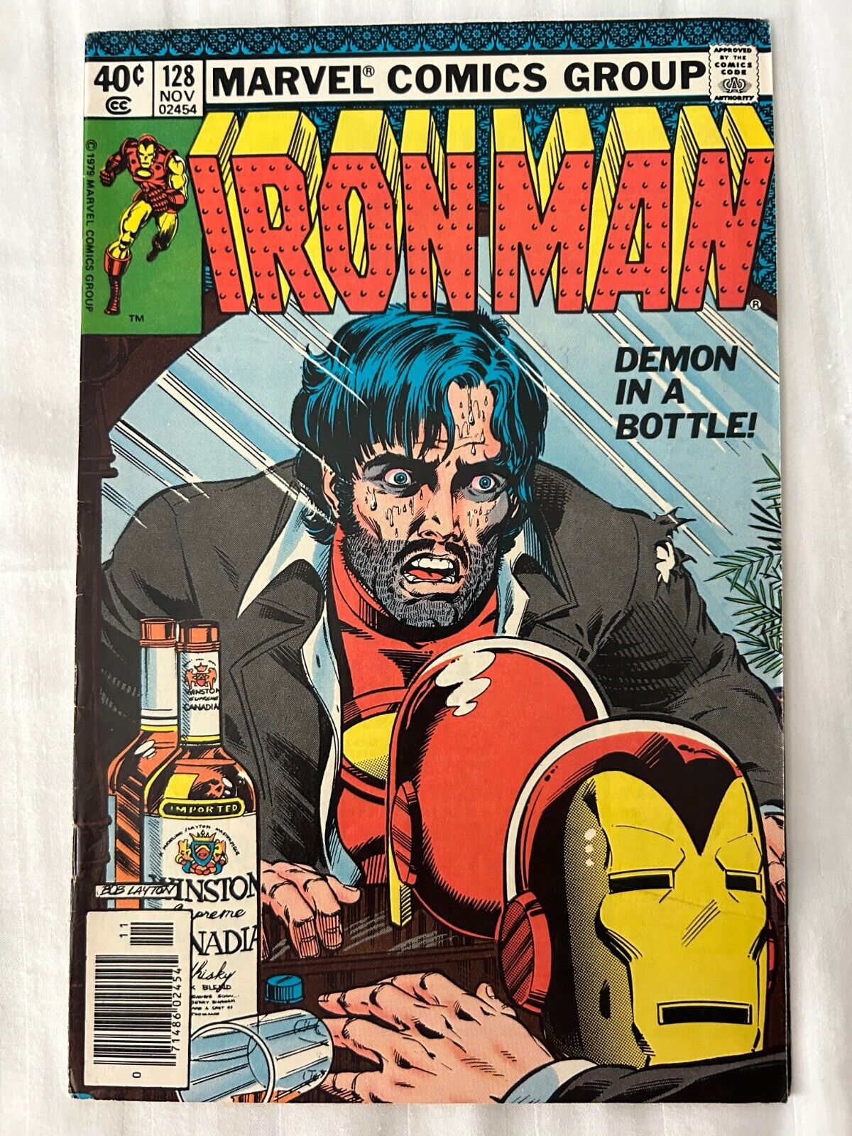 IRON MAN #128 comic (1979 Marvel) Demon in a Bottle